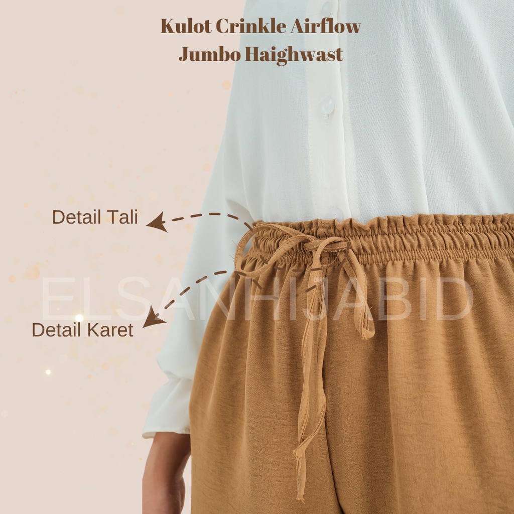 CELANA KULOT CRINKLE AIRFLOW PREMIUM JUMBO HAIGHWAIST