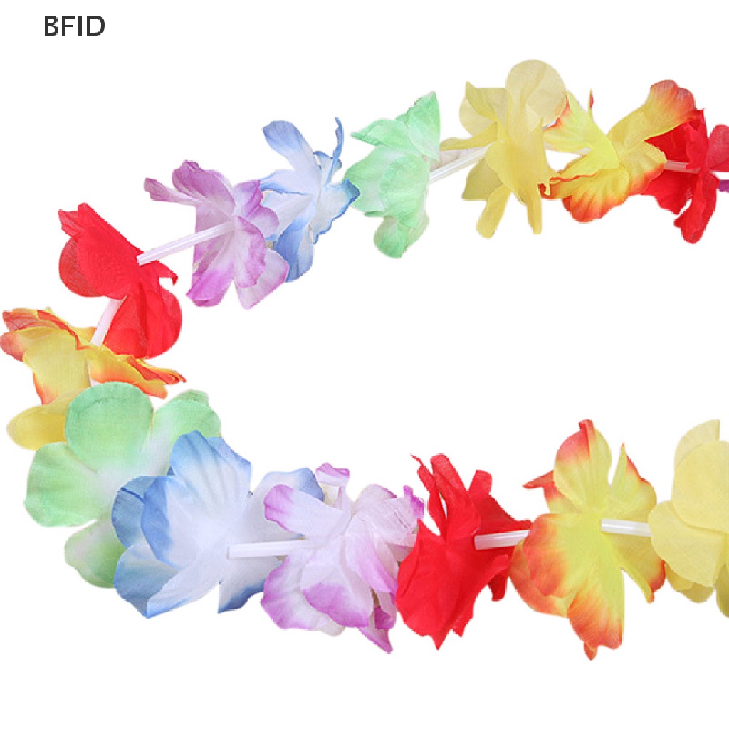 [BFID] 10pcs Hawaii Bunga leis Garland Kalung Gaun Mewah Pesta Hawai Pantai Menyenangkan [ID]