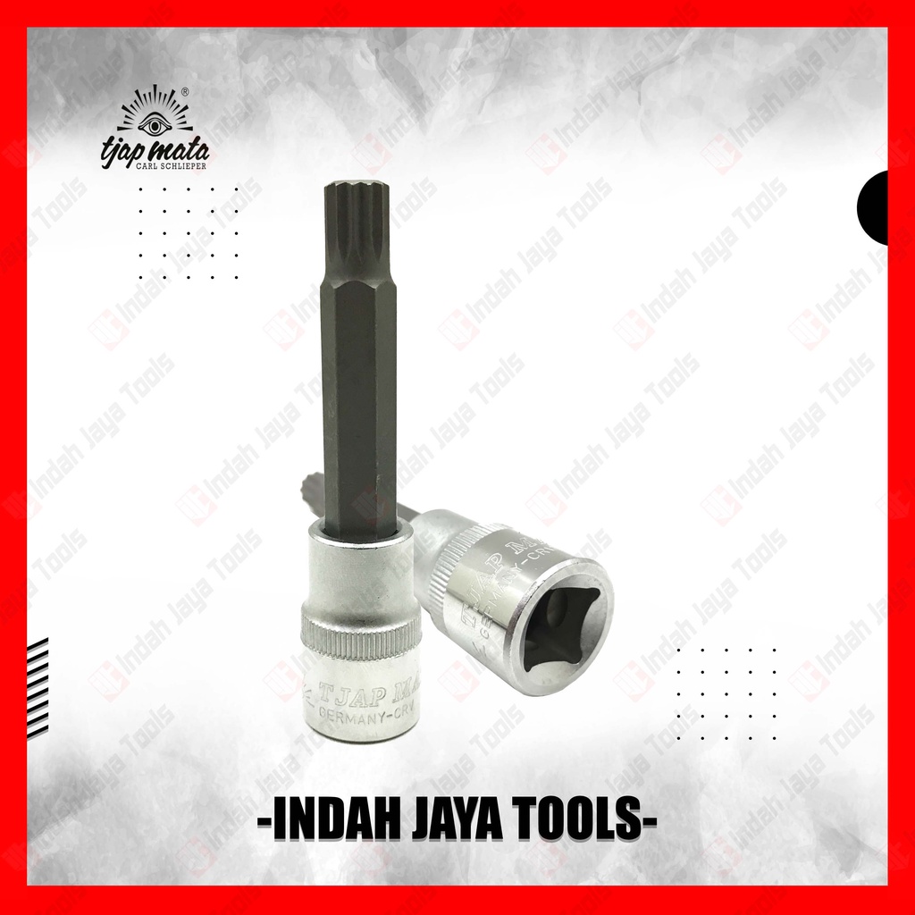 TJAP MATA Kunci Mata Sok Bintang M12 x 100 mm Spline Bit Cylinder Head