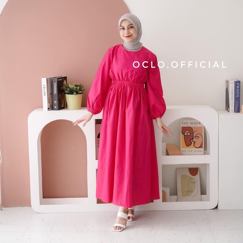 Povia Dress by Oclo | Dress Gamis bahan poplyn