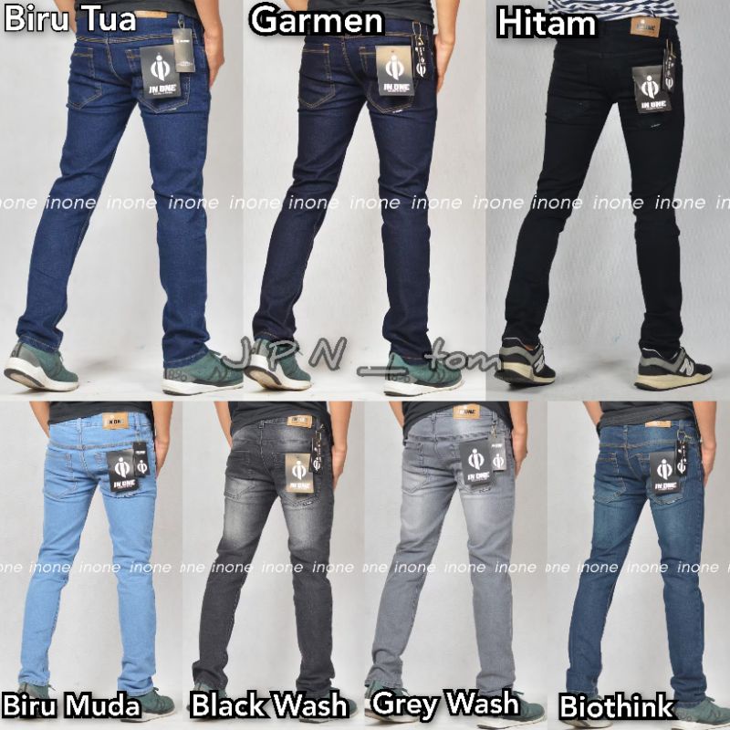 Celana Jeans Pria Bahan Melar Ukuran 28 29 30 31 32 33 34 Grey Jins Stretch Long Pants Pinggang Karet Model Reguler Fit Bahan Tebal Celana Panjang Original Premium In One Black Jazz Stone Washing Biothink Bioblitz Bio Wash Hitam Garmen