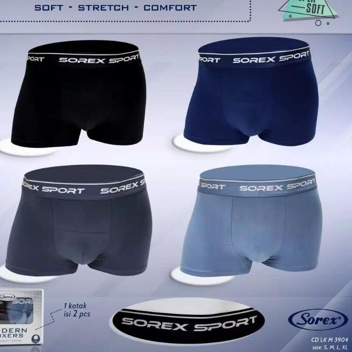 ZAF401 CELANA DALAM BOXER SOREX PRIA 3904 - CELANA DALAM SOREX GROSIR ||