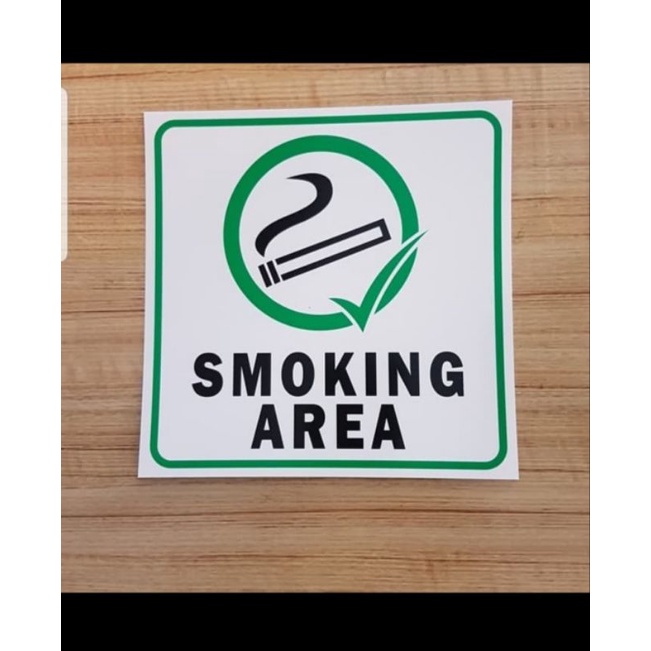 

SIGN STIKER SMOKING AREA STIKER K3 SAFETY