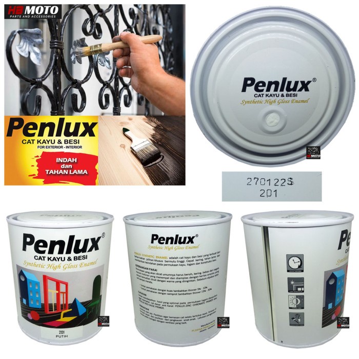 ] 201 (Putih) PENLUX Cat Besi & Kayu 201 ( Putih ) 1 KG