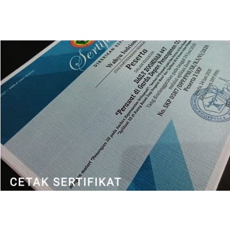 

Cetak Sertivikat Kertas A4