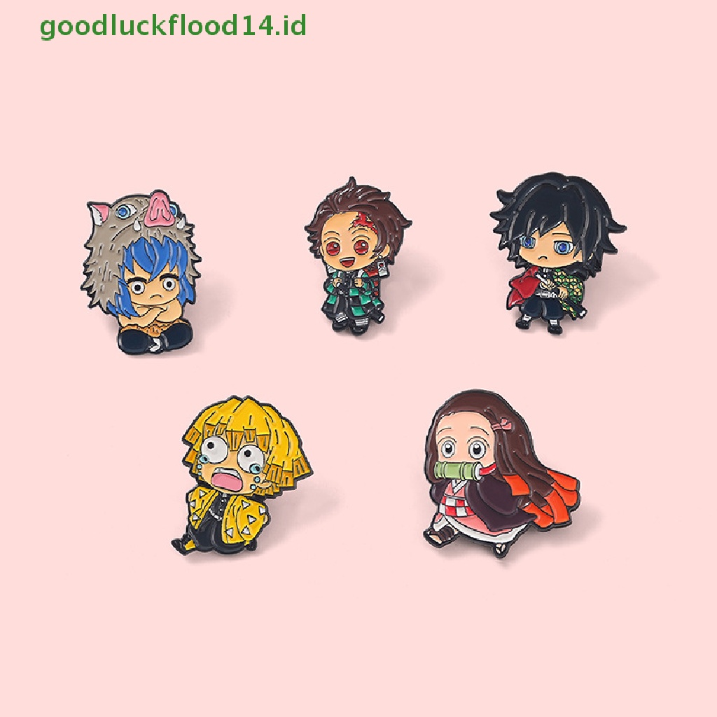 [GOOGFOUR] Kartun Anime Enamel Pin Tetesan Minyak Bros Pin Denim Hadiah Pakaian Decor [TOP]