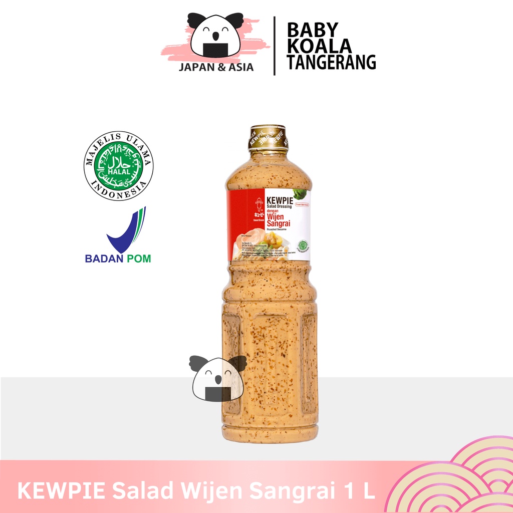 

KEWPIE Salad Dressing Roasted Sesame 1 liter │ Saus Salad Wijen Sangrai.