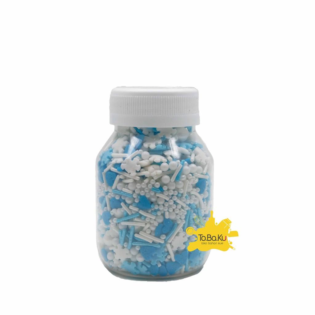 

Candy White Ball+Blue Hearts Best Seller