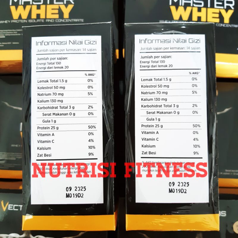 NEW!! VECTORLABS MASTER WHEY SACHET WHEY PROTEIN MURAH HARGA GROSIR BONUS