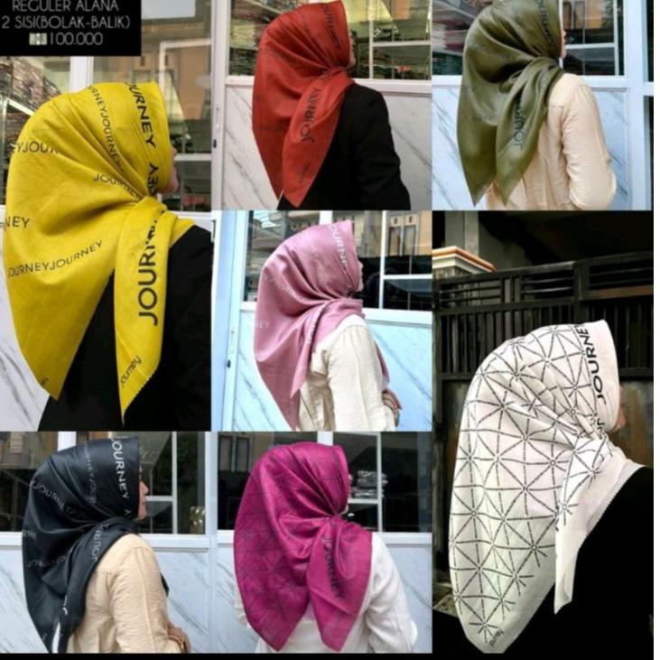 Terbaik HIJAB KERUDUNG SEGI EMPAT ALANA dan AKIYA SERIES by JOURNEY SCARVES ORI