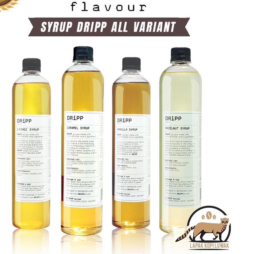 

✼ Dripp Syrup All Variant - Sirup Dripp Pandan, Caramel, Hazelnut, Vanilla, Lychee, Palm Sugar ♪