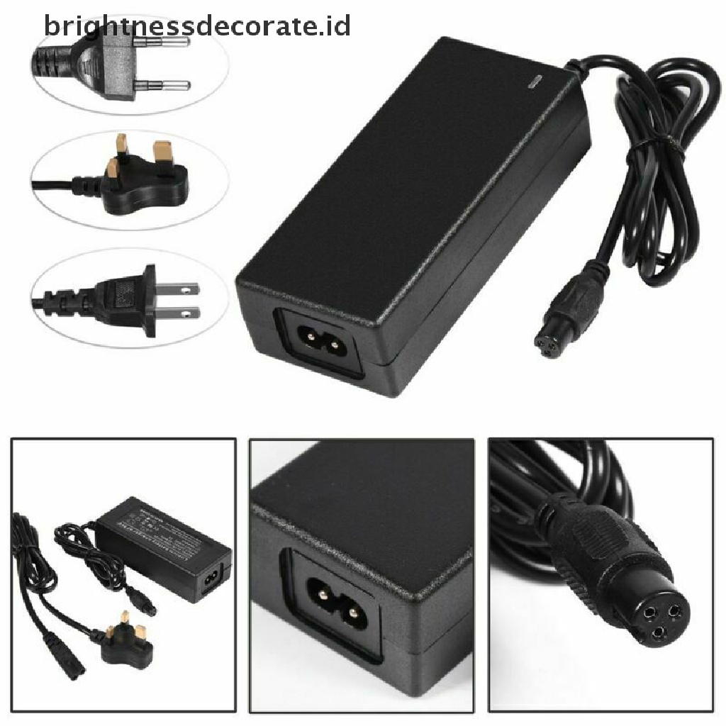 [Birth] Adaptor Charger 42V 2A Untuk Hoverboard Skuter Self Balancing Pintar Elektrik [ID]