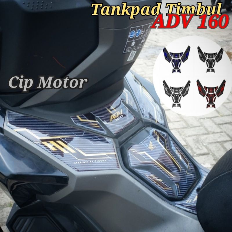 Sticker Stiker Tankpad ADV 160 Carbon Resin Timbul