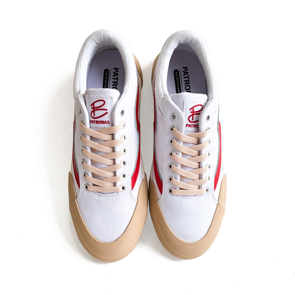 PATROBAS Cloud Low White Red Original Sneakers