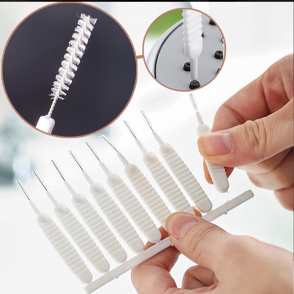 ღ 10Pcs Reusable Shower Kepala Sikat Pembersih Shower Kepala Anti Penyumbatan Ponsel Lubang Cleaning Pori Gap sikat Pembersih Rumah Tangga Alat Pembersih