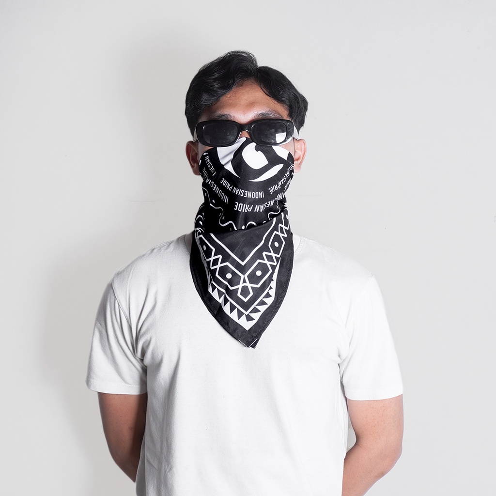 Prodigo * Slayer Bandana Ulos motif 6 | Paisley Scarf Syal Ikat Kepala | Masker Penutup Mulut Berkendara