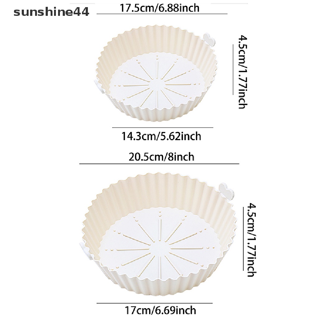 Sunshine Air Fryer Silicone Pot Air Fryer Basket Liner Nampan Loyang Oven Anti Lengket.