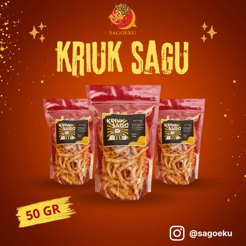

Cemilan Kriuk Sagu Enak Gurih dan Murah