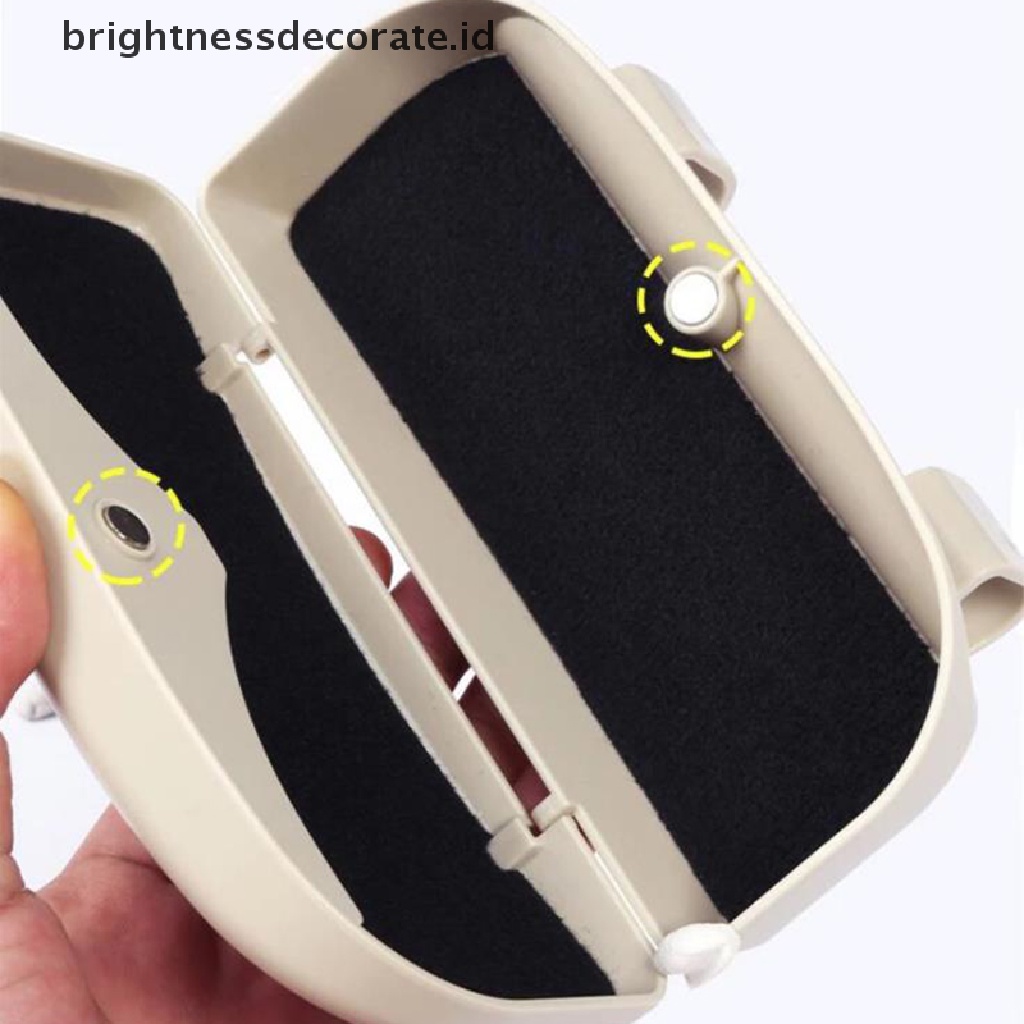 [Birth] Tempat Kacamata Magnetic Car Sun Visor Glasses Case Organizer Kotak Penyimpanan [ID]