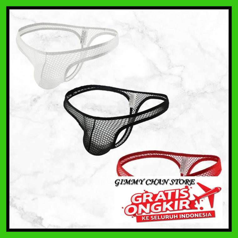 THONG PRIA CELANA DALAM PRIA THONG JALA JARING CELANA DALAM SEKSI PRIA MEN SEXY UNDERWEAR D4012
