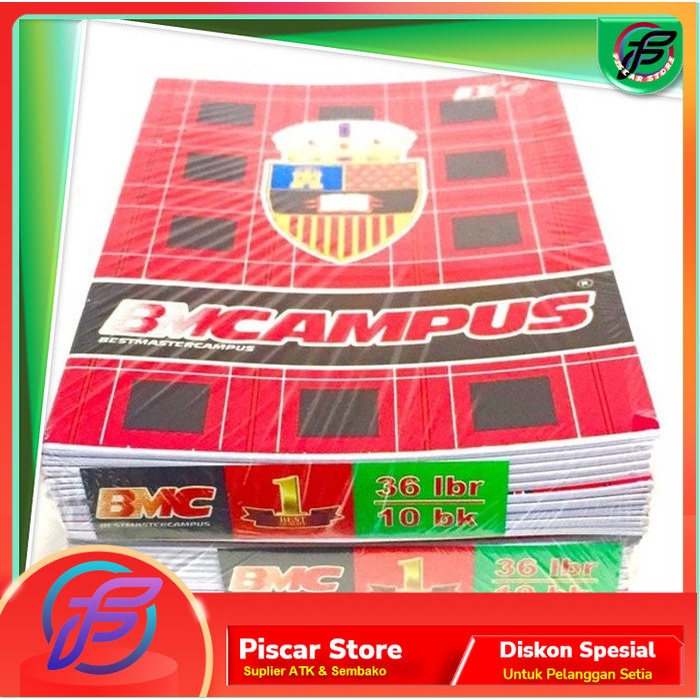 

Buku Tulis BMC Campus 36 Lembar Eceran 1 Buku