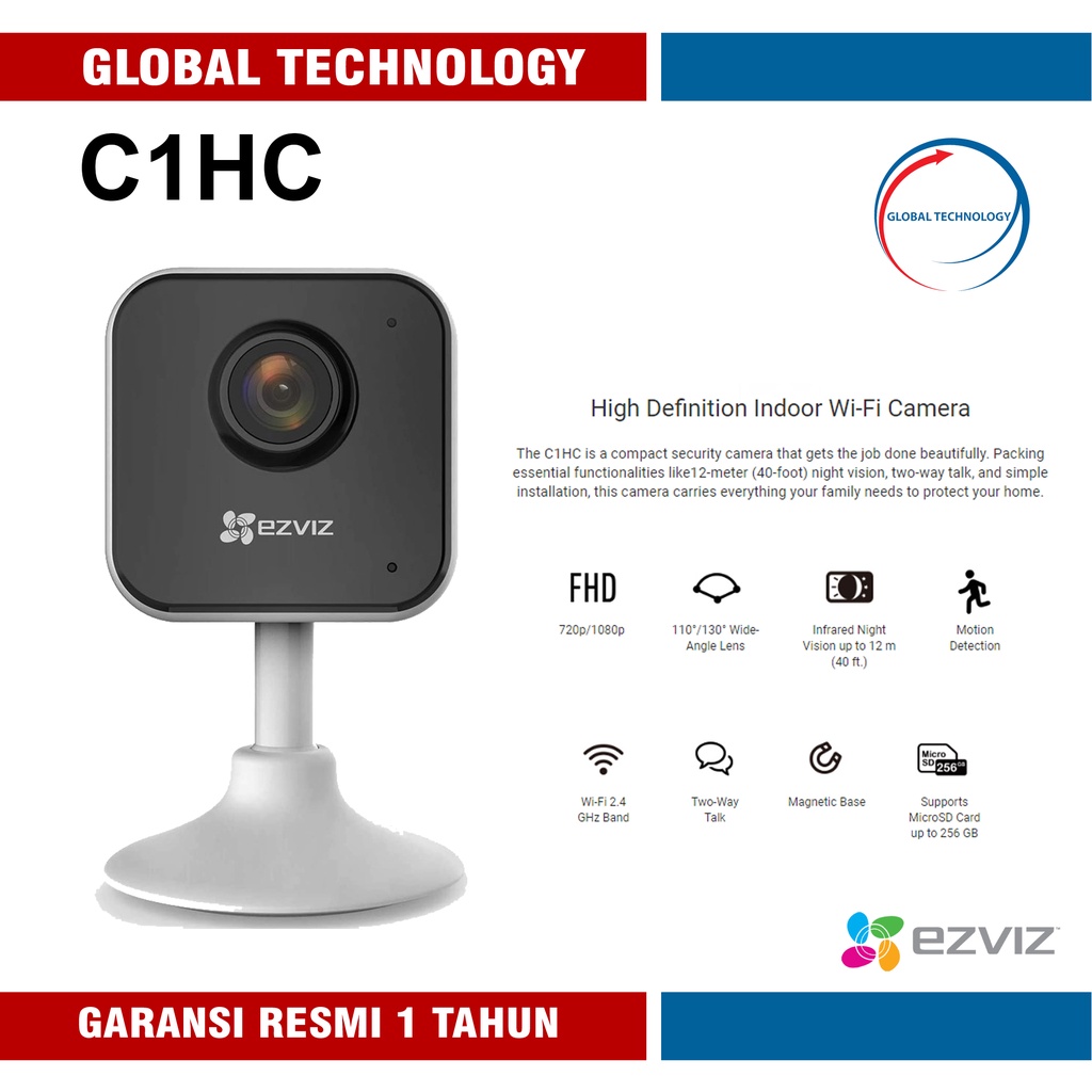 EZVIZ C1HC INDOOR CAMERA IP CAMERA CCTV 2MP C1HC