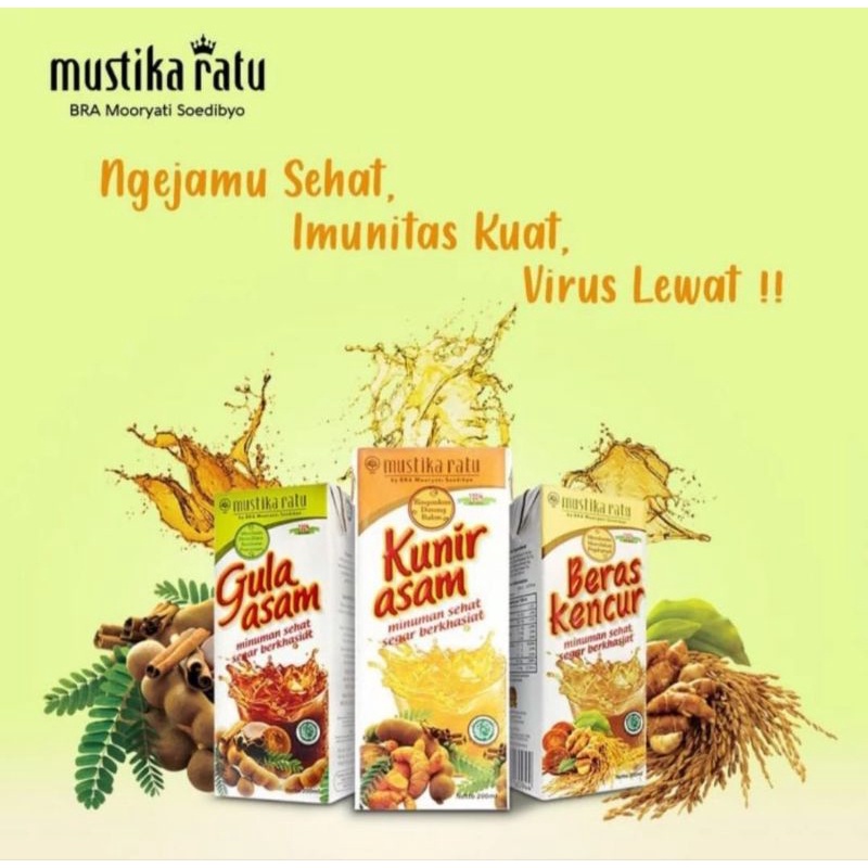 

Beras Kencur Mustika Ratu Minuman Tradisional 200ml 1 dus