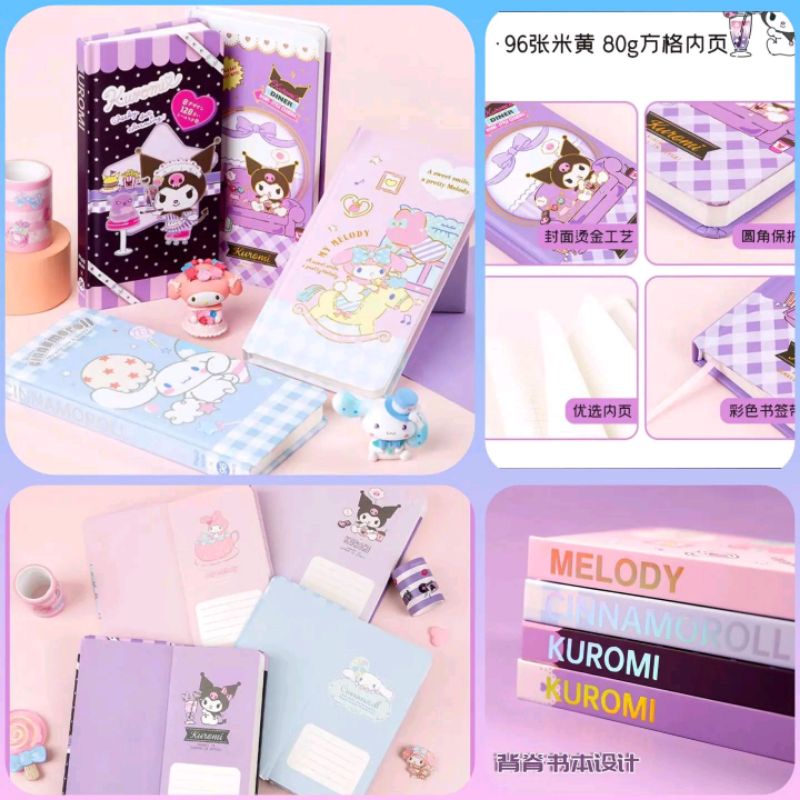 

hardcover book sanrio melody kuromi cinnamoroll