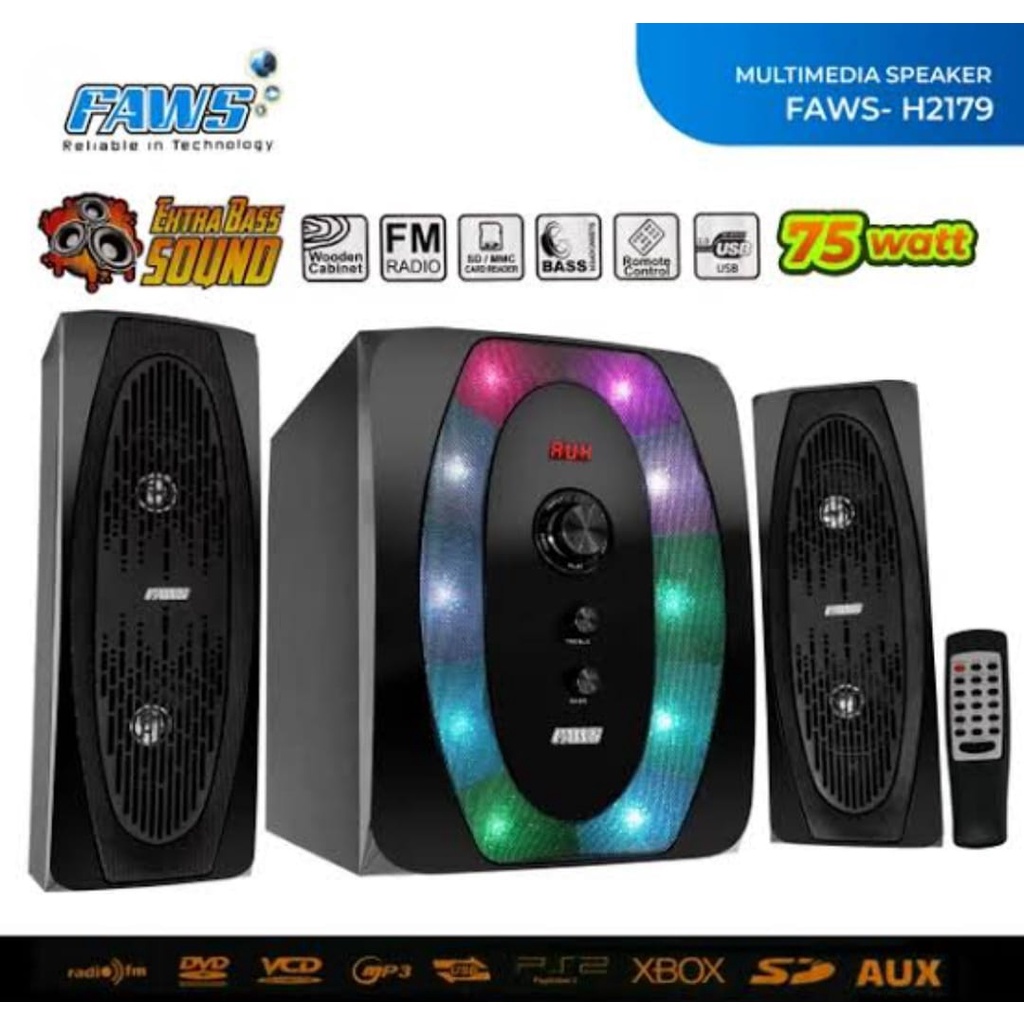 medan elektronik speaker multimedia bluetooth faws 2179