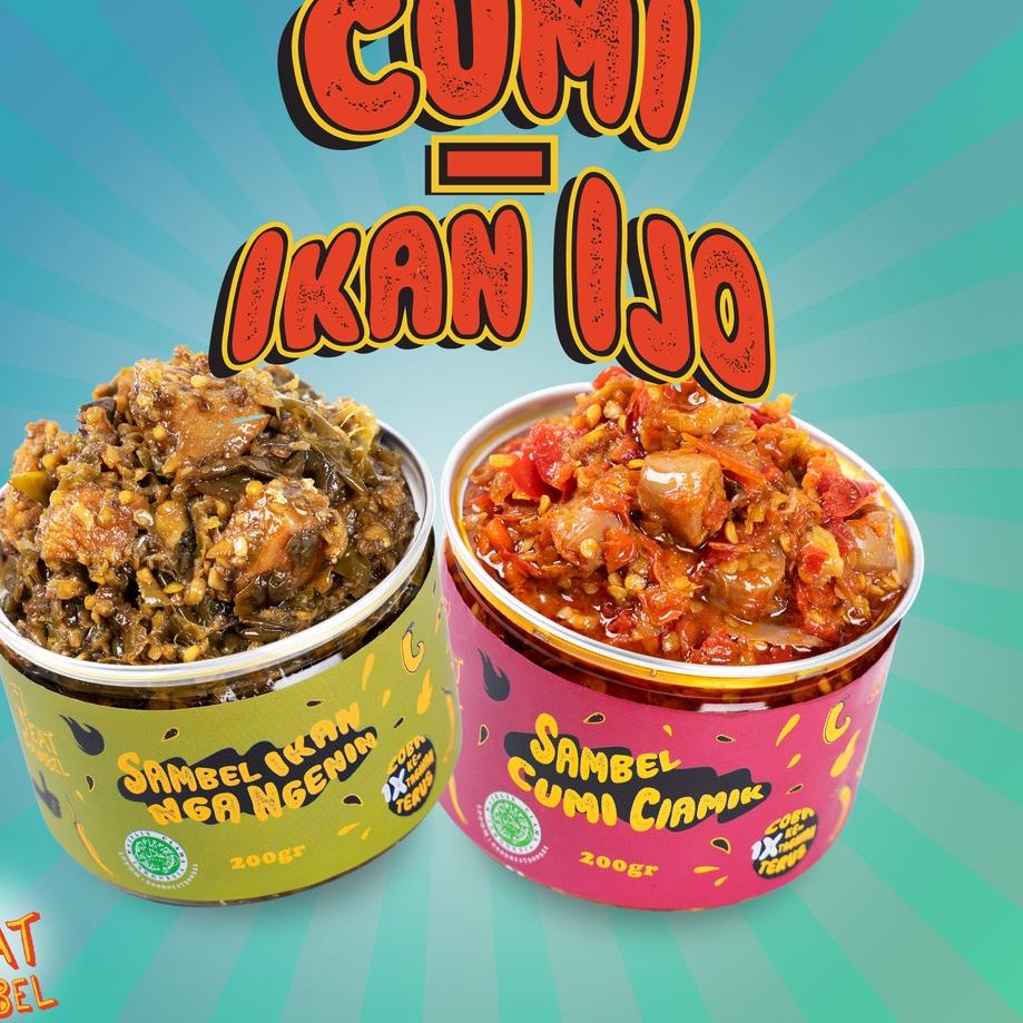 

♠ Eat Sambel - Sambel Cumi Ciamik + Sambel Hijau Ikan Ngangenin (Sambal Rumahan) ♡