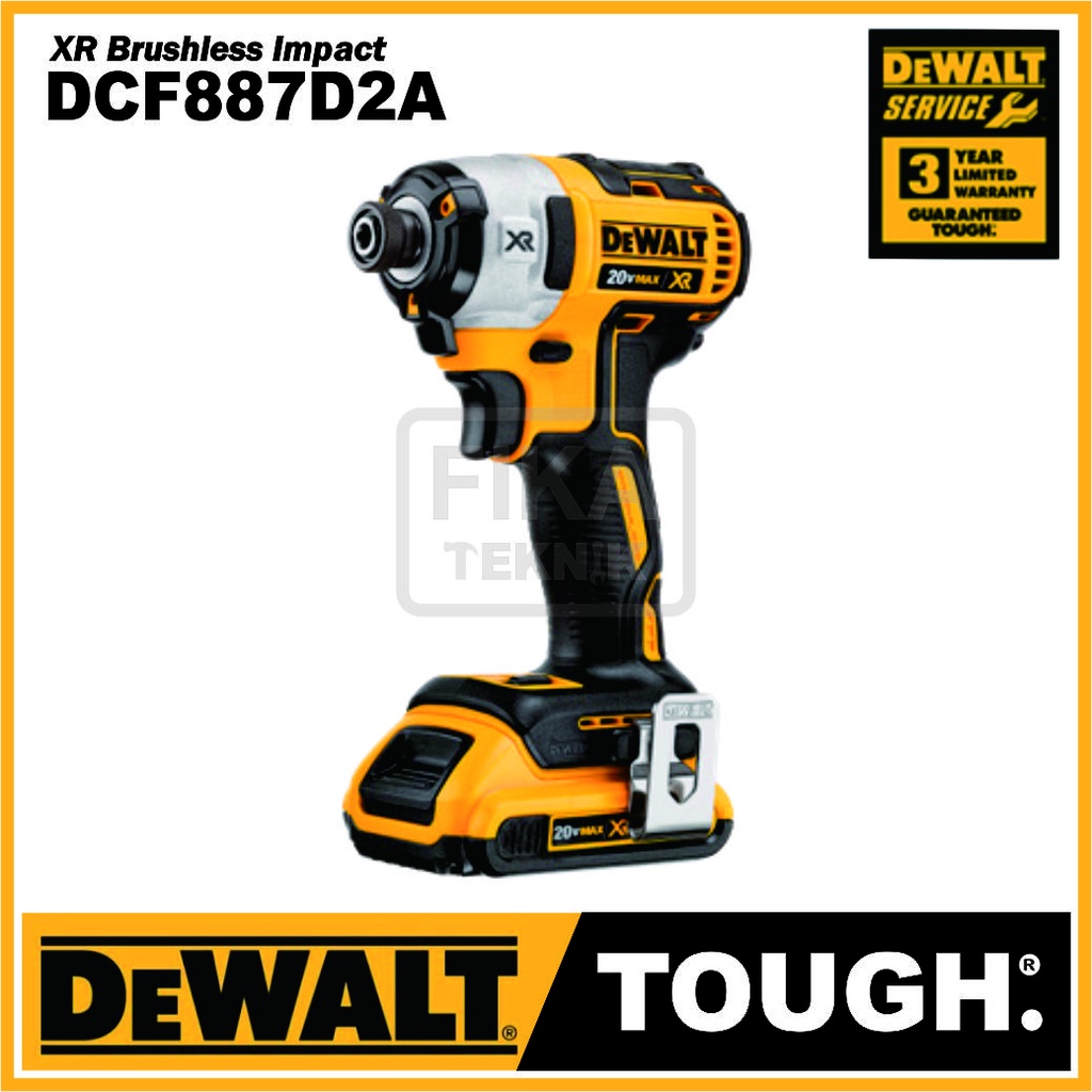 Mesin Bor Obeng Cordless Impact Wrench Dewalt DCF887D2A