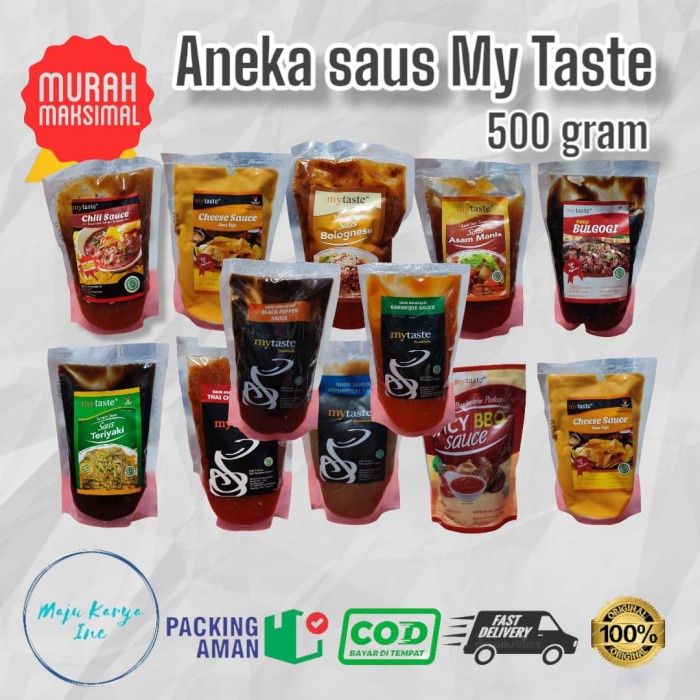 MyTaste Barbeque bbq / Saus Jamur / Lada Hitam / Teriyaki / Keju 500Gr