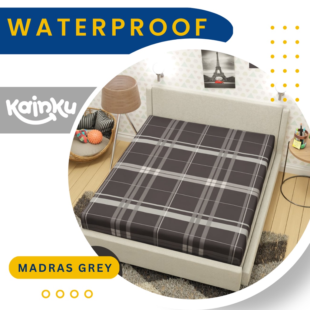 Sprei Tinggi 25 Waterproof Ukuran 160x200 MOTIF anti air anti ompol #WP160T25