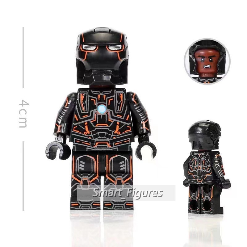 Iron Man Blok Bangunan Minifigures Super Heros Marvel Tony Stark Armor Mark17 Mark19 Mark26 Mini Angka Mainan Hadiah