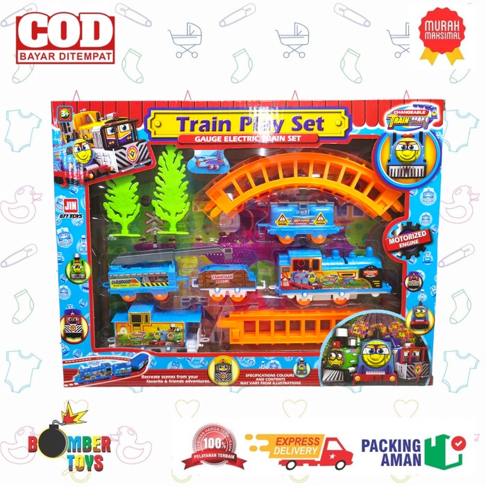 MAINAN ANAK KERETA API LOKOMOTIF konstruksi animal king play set KADO MENARIK KRETA TRAIN REL