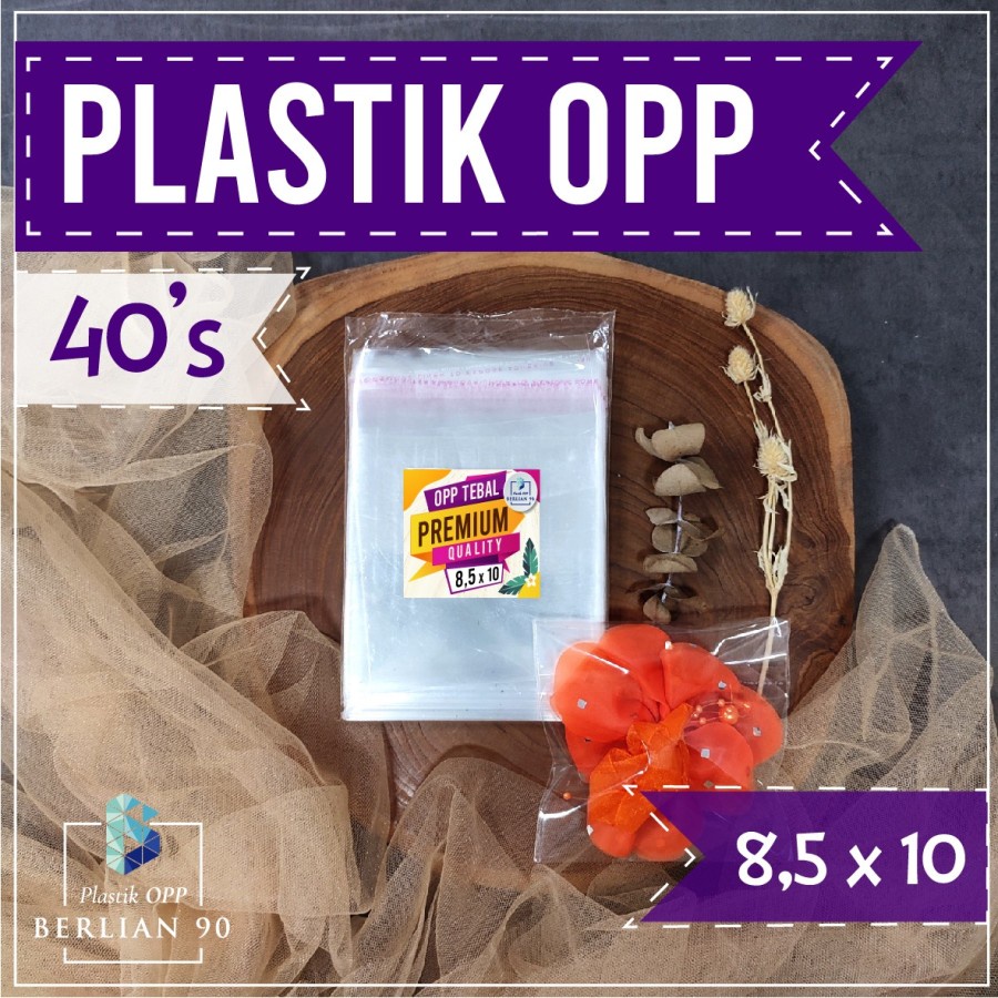 Plastik OPP Tebal 8,5x10 40s Micron Plastik OPP Lem Plastik OPP Seal Plastik Aksesories