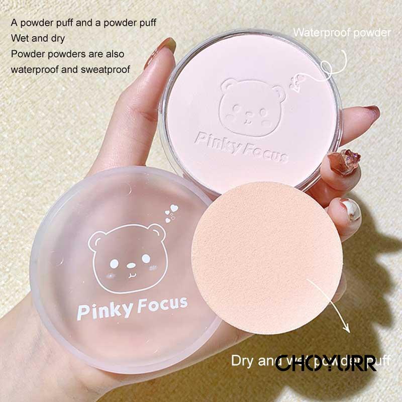 【COD】 Bedak Compact powder Tahan Lama Matte Bedak Padat Ringan Oil Control Pressed Powder Bedak Tahan Lama Anti Air Makeup Setting PowdeR Pengontrol Minyak Concealer-CH