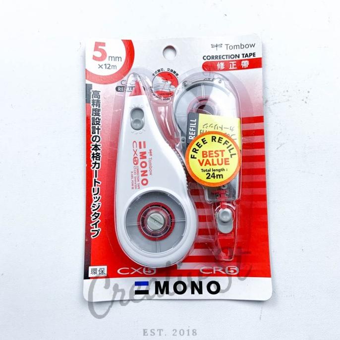 

Tombow Mono Correction Tape CX5CR5 + Refill DISKON