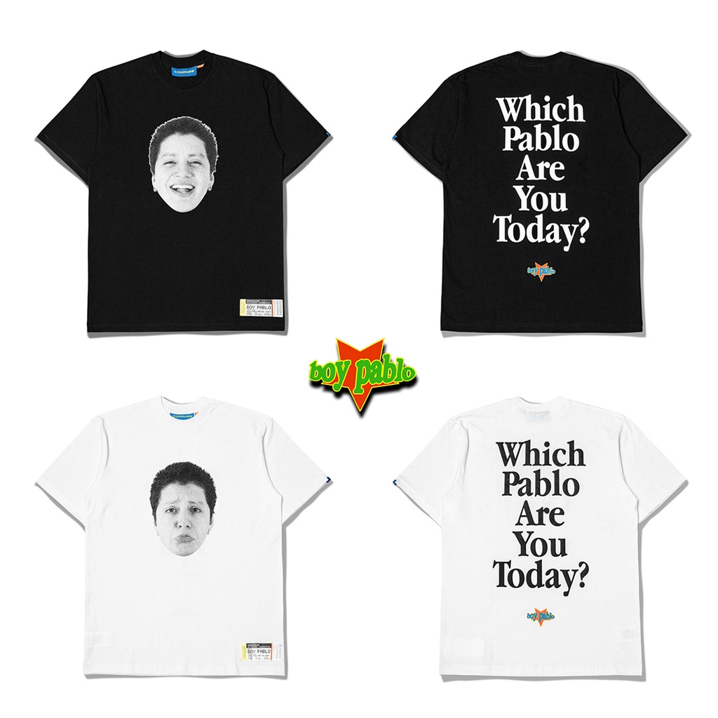 COMPASS BOY PABLO T-SHIRT WHITE & BLACK