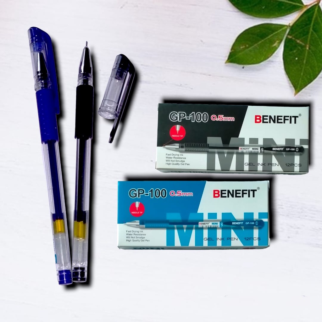

PULPEN TINTA GEL PEN UJUNG LANCIP NEEDLE TIP 0.5 MM HITAM BIRU