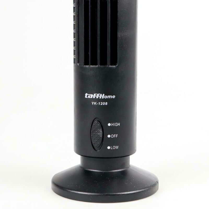 Kipas Angin USB Tower Fan Leafless Ultra Quite yk-1208 Black