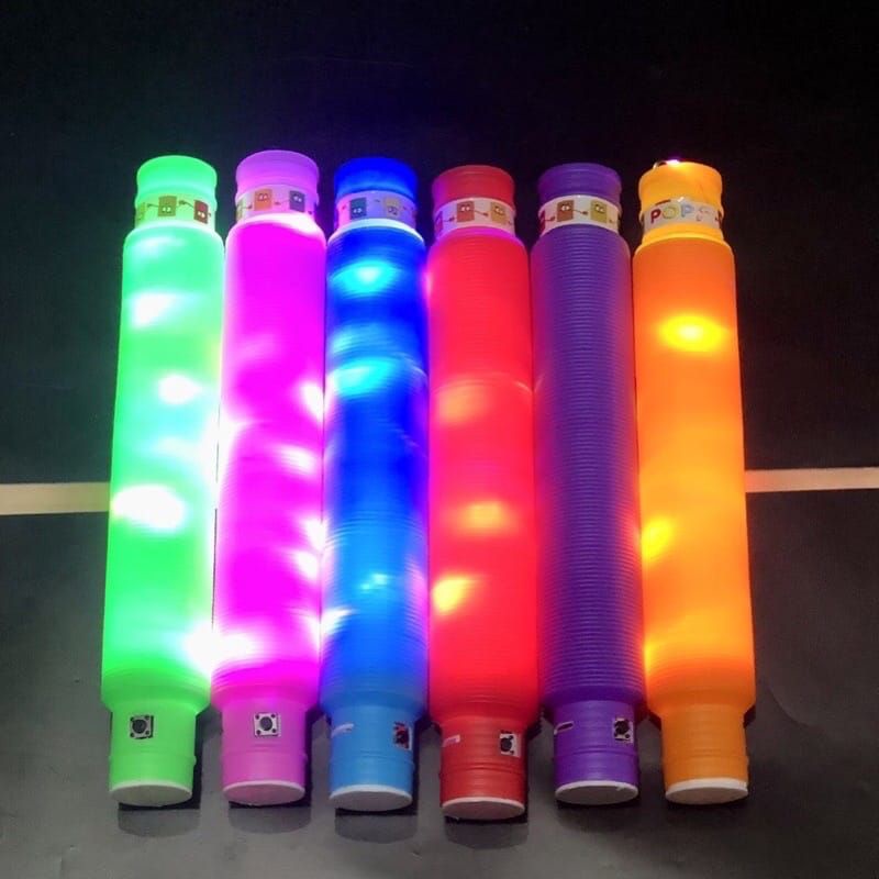 Mainan anak viral light up pip tubes pop pipes - pipa led - mainan edukasi anak