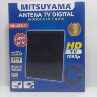 ANTENA TV DIGITAL MITSUYAMA MS-ATN01 BISA UNTUK 2 TV  INDOOR DAN OUTDOR SINYAL KUAT