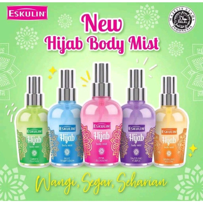 ESKULIN HIJAB BODY MIST - PARFUM ESKULIN HIJAB 125ML - PARFUM COLLAGEN