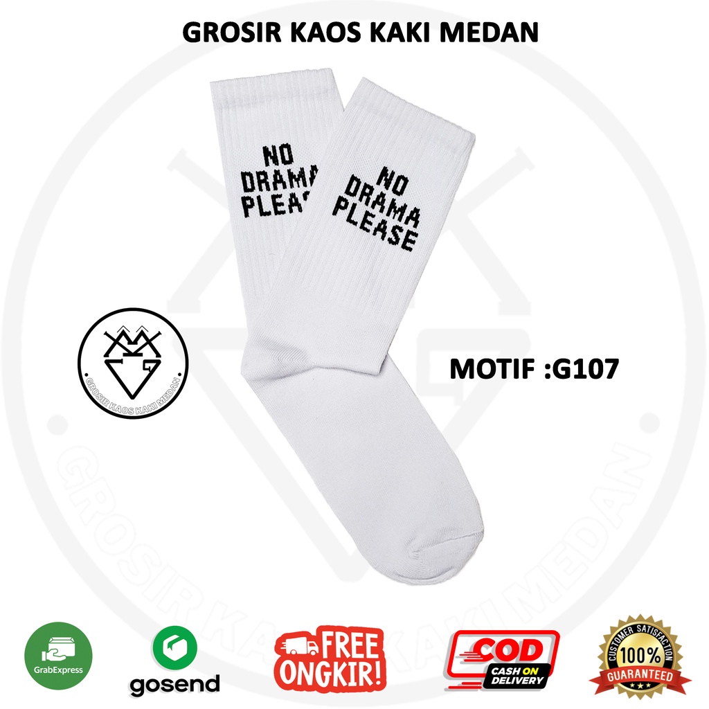 DISKON KAOS KAKI SKATE OLDSCHOOL MOTIF G107 CEWEK COWOK