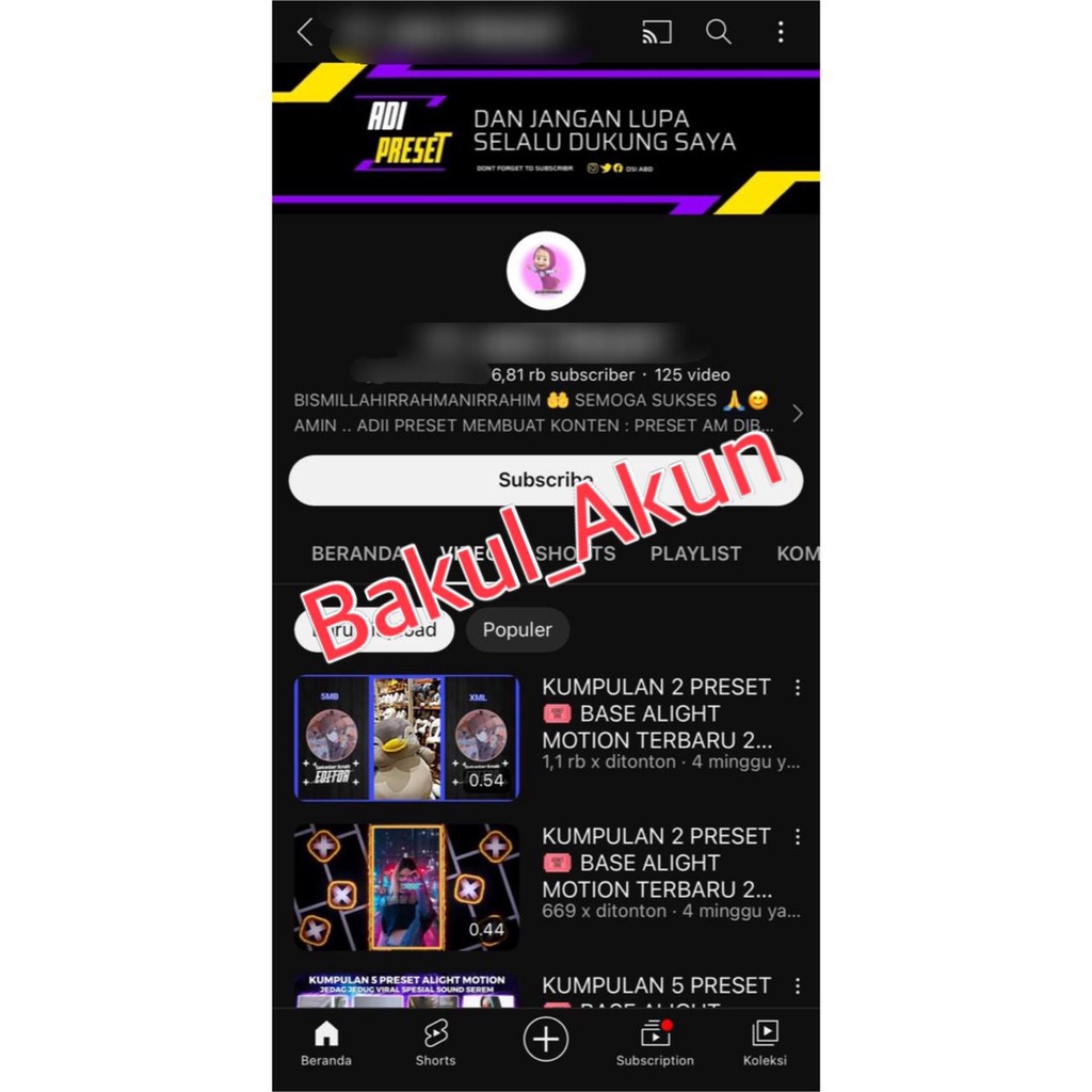 akun youtube belum monet akunyoutube tua lawas paket monetisasi 1000 subscriber jual channel premium