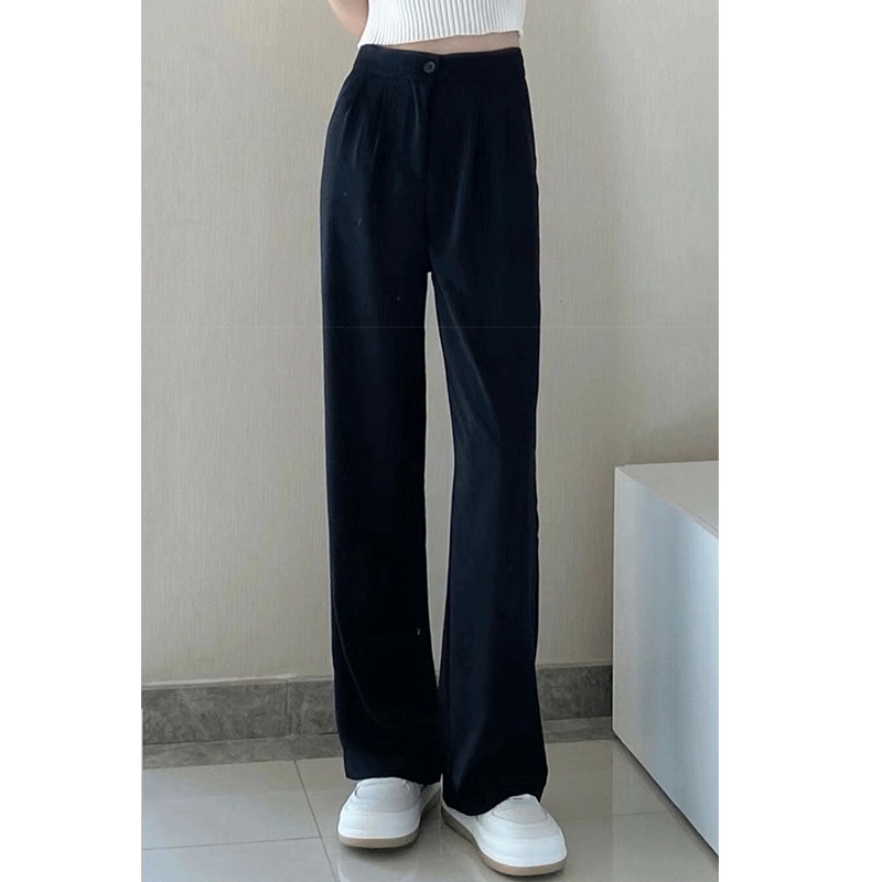 celana hitam-kulot wanita panjang-new celana wanita kekinian-celana highwaist