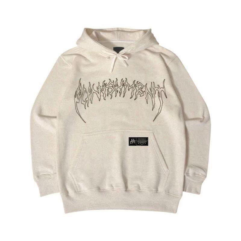 Punishment Hoodie Metal Font 10C Cream Unisex