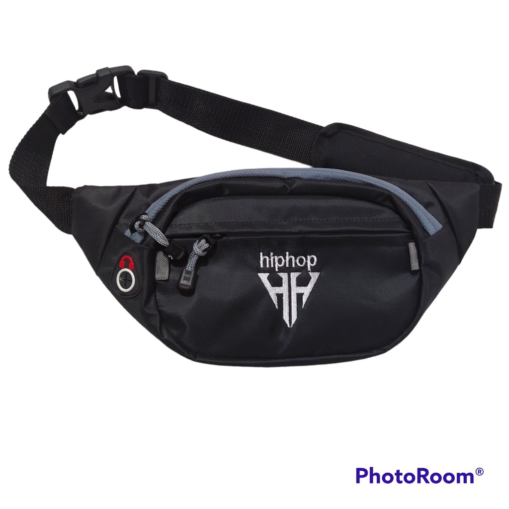 Waistbag pria gaul hiphop.zr bahan longcham 2sleting