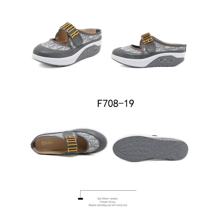 Slip-on Wedge Shoes Platform #F708-19